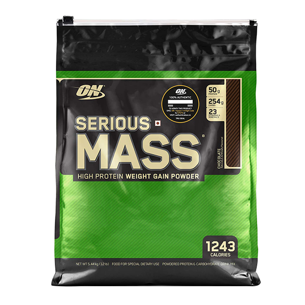 optimum nutrition on serious mass 12 lbs